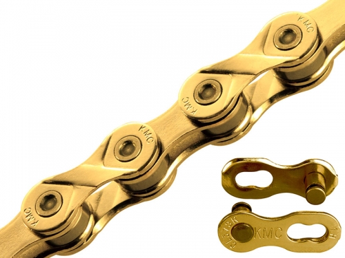 KMC X8 TI-GOLD 6/7/8S用チェーン(116L)ミッシングリンク付