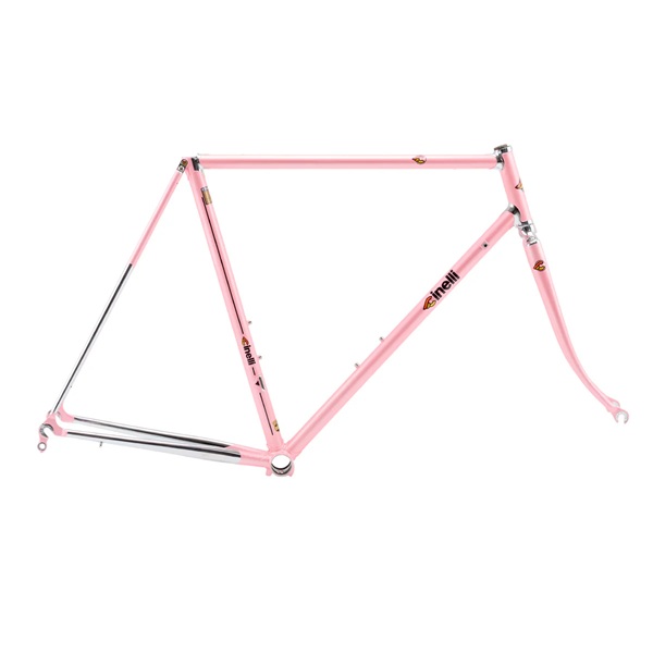 【世界限定12本・シリアルNo.9】 CINELLI (チネリ) SUPER CORSA (スーパーコルサ) クロモリ ロード フレーム 限定ピンク