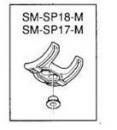 Shimano(シマノ) SM-SP17-M ケーブルガイド (M5/底摩擦樹脂タイプ/紫)