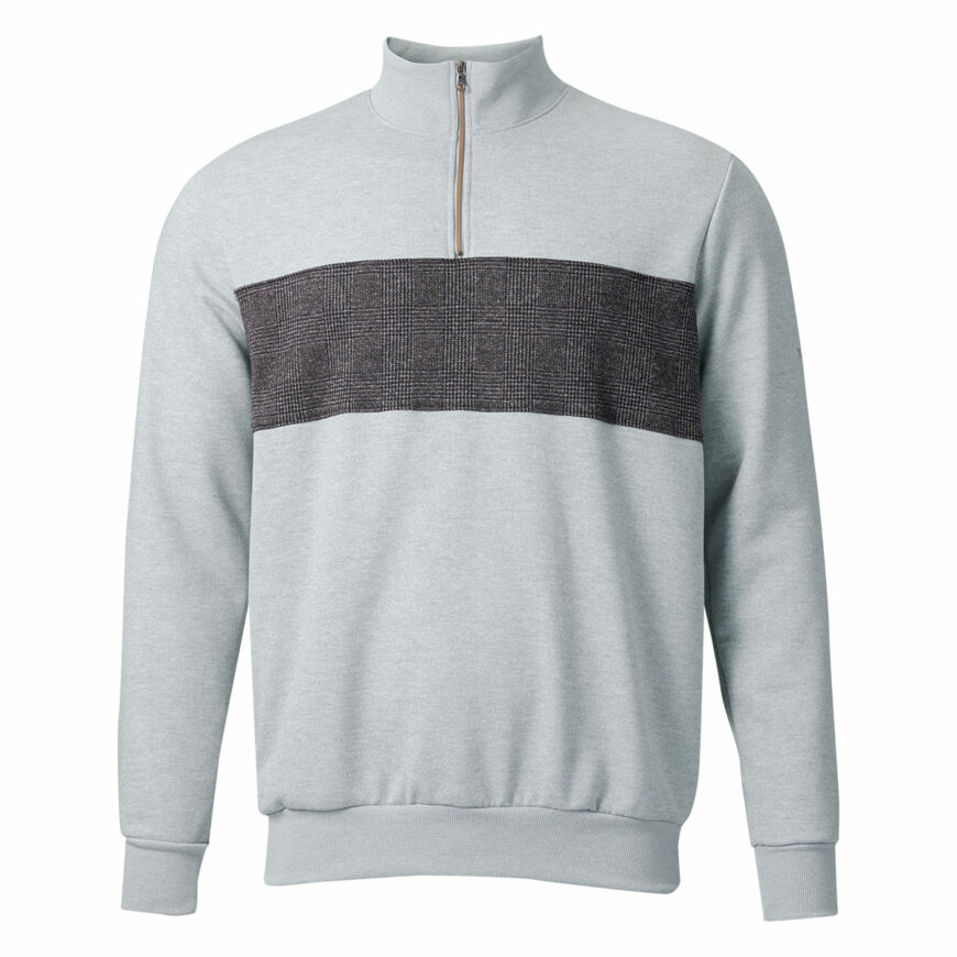 PEARLIZUMI(パールイズミ) 9340-BL クラッシックハーフジップスウェット 2.グレー 15度対応 シティライドフィット