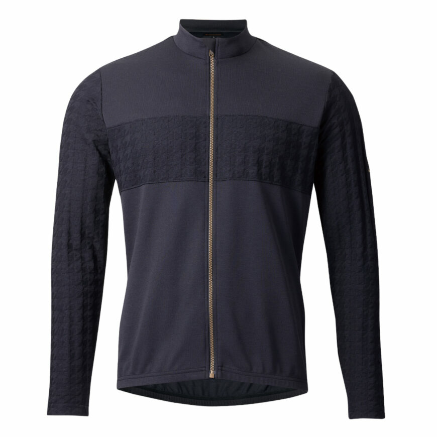PEARLIZUMI(パールイズミ) 9330-BL ジップアップスタンドシャツ 1.ブラック オールシーズン シティライドフィット