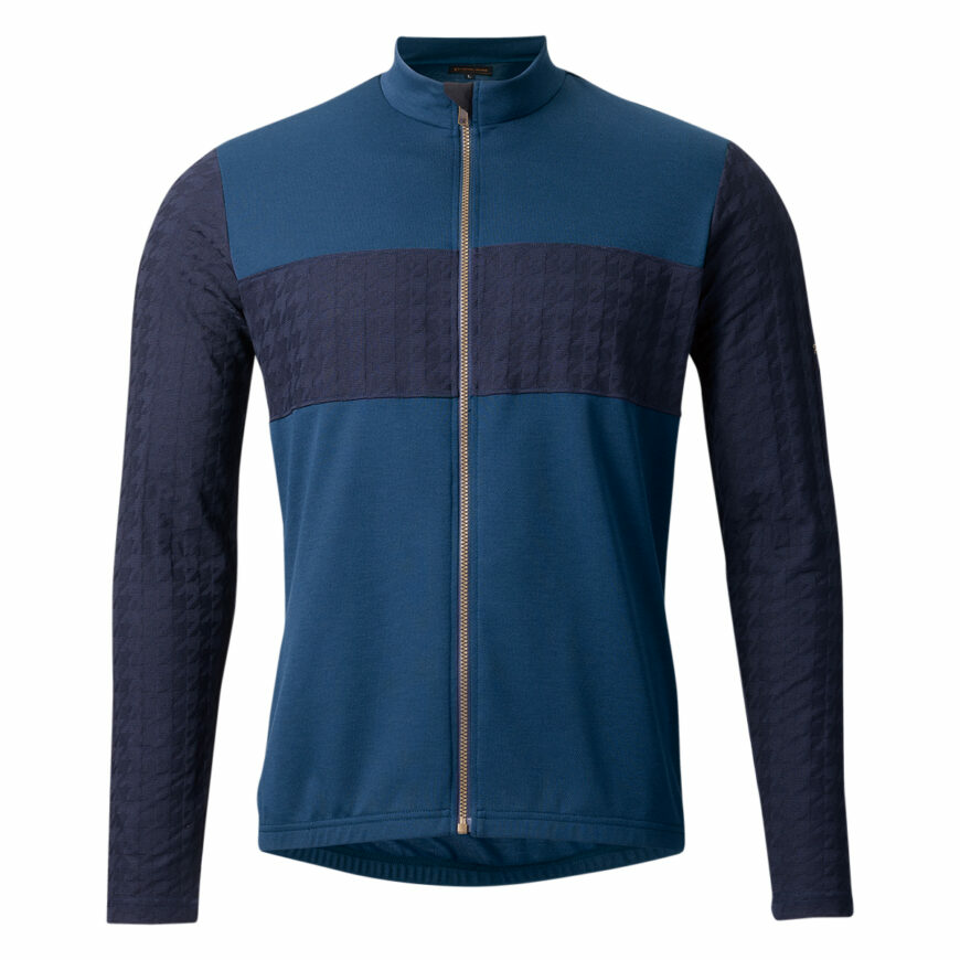 PEARLIZUMI(パールイズミ) 9330-BL ジップアップスタンドシャツ 2.ネイビー オールシーズン シティライドフィット