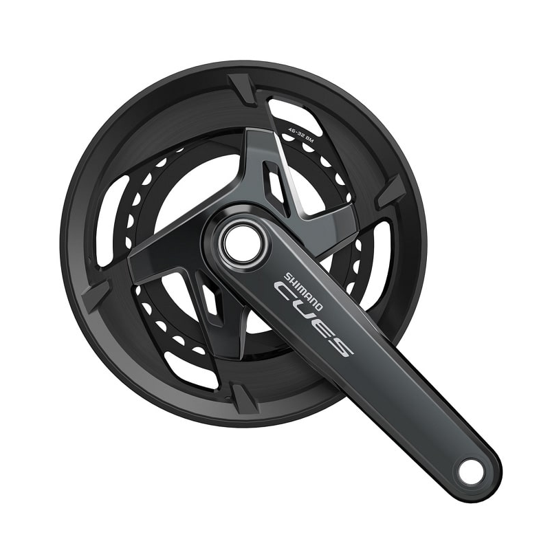 Shimano (シマノ) CUES FC-U8000-2 クランクセット 46/32T (2×11S) ガード付