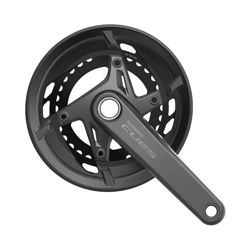 Shimano (シマノ) CUES FC-U6010-2 クランクセット 46/32T (2×11S) ガード付