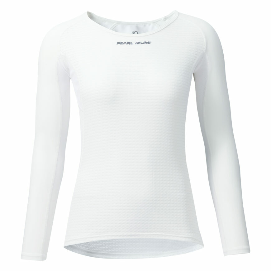PEARLIZUMI(パールイズミ) W110 コールドシェイドロングスリーブ 4.ホワイト レディースアンダーウェア