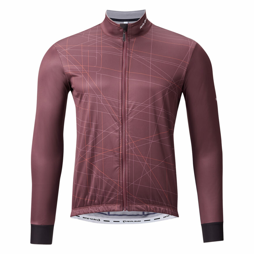 PEARLIZUMI (パールイズミ) 3515-BL ウィンドシェルサーモジャージ 5.クラレット 10度対応 ベーシックフィット 2025年秋冬モデル