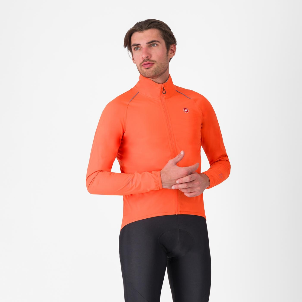 CASTELLI ( カステリ ) 4525508 EMERGENCY 3 RAIN JACKET ( エマージェンシー 3 レイン ジャケット )  034 BRILLIANT ORANGE