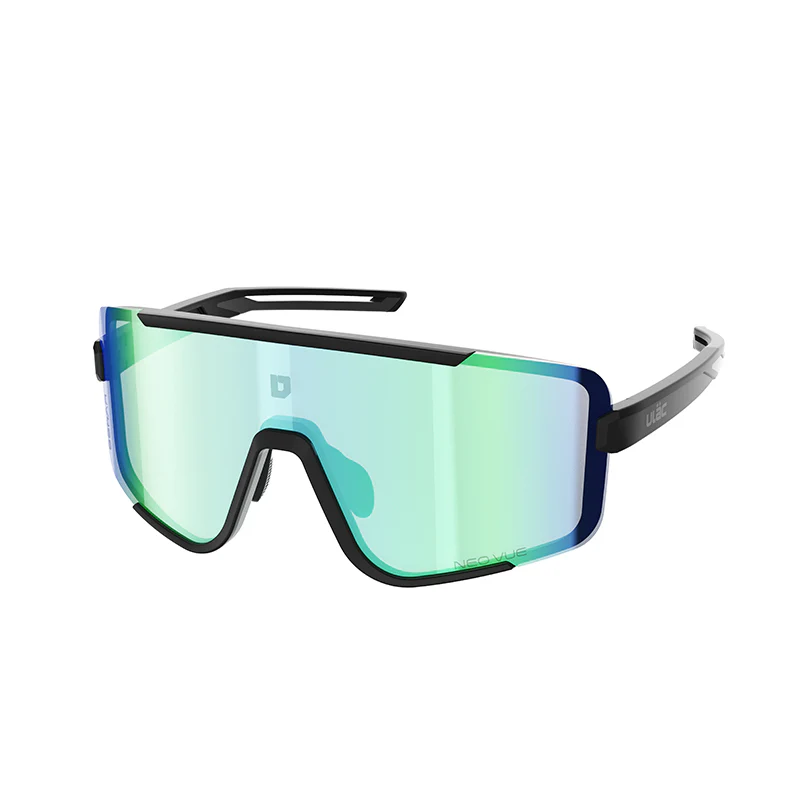 ULAC (ユーラック) HOKO Photochromic 調光レンズ サングラス [ジェットブラック/ブーストブルーフォトクロミック]