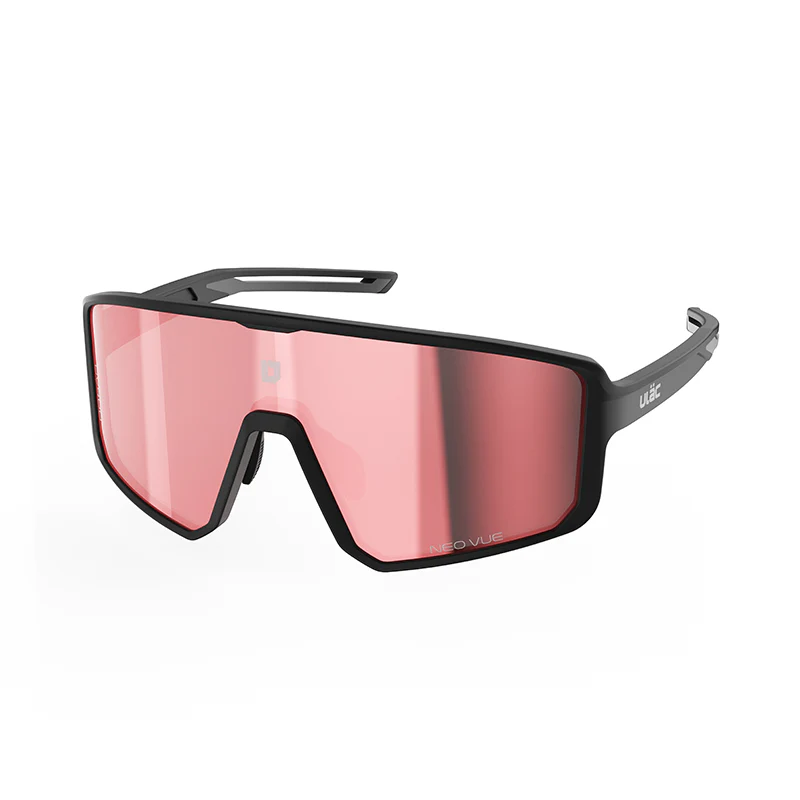 ULAC (ユーラック) LUFT Polarized 偏光レンズ サングラス [ジェットブラック/ラリーレッド]