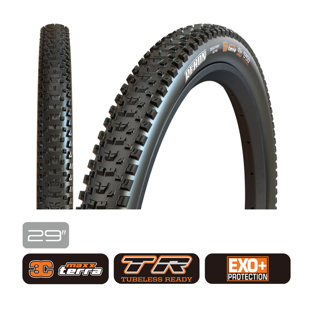 MAXXIS(マキシス) Rekon リーコン 3Cマックステラコンパウンド/EXO+ケーシング MTBチューブレスレディタイヤ 29×2.40