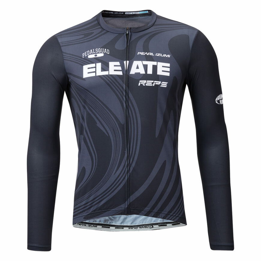PEARLIZUMI (パールイズミ) B623-BL ロングスリーブジャージ ワイドサイズ 11.ブラックマーブル 2026年春夏モデル
