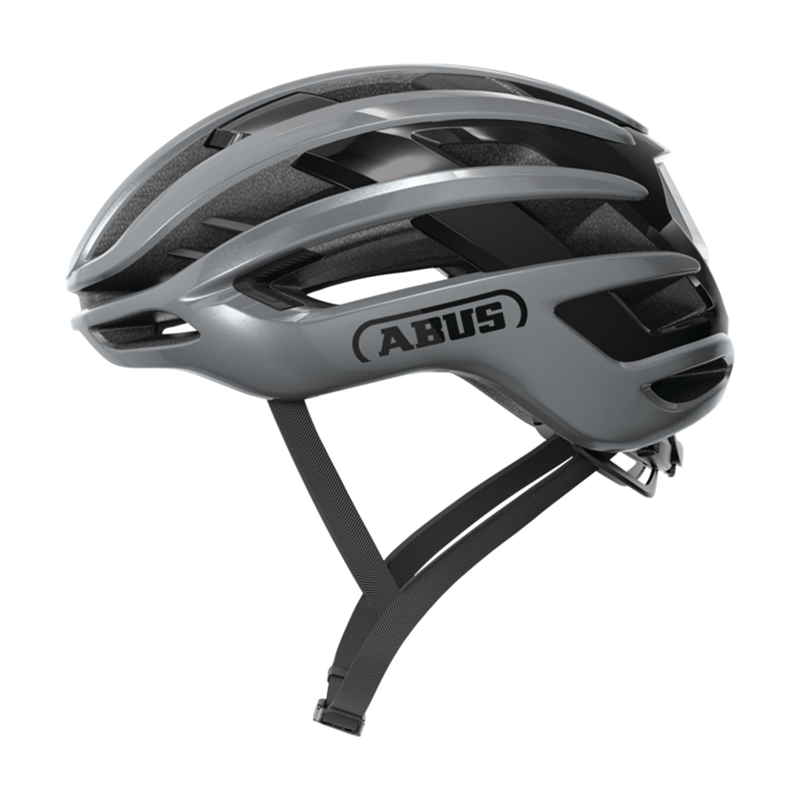ABUS (アブス) AIRBREAKER 2.0 (エアーブレーカー2.0) ロードヘルメット GRAPHITE SILVER