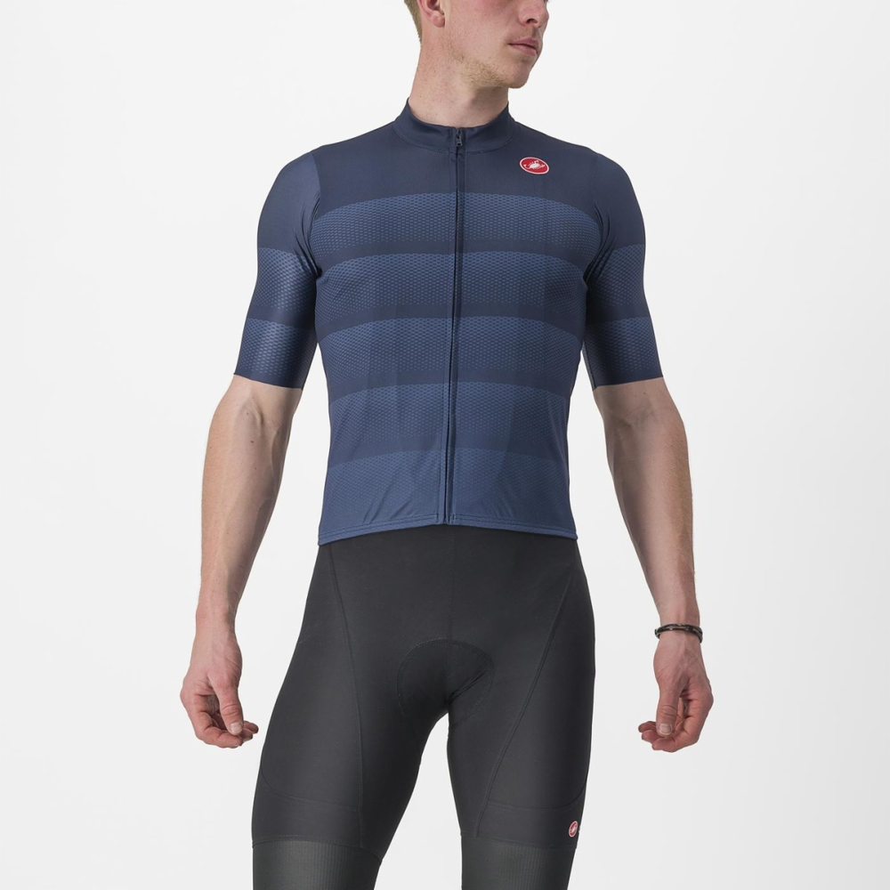 【セール】CASTELLI ( カステリ ) 4523015 LIVELLI JERSEY リヴェリジャージ 424.BELGIAN BLUE