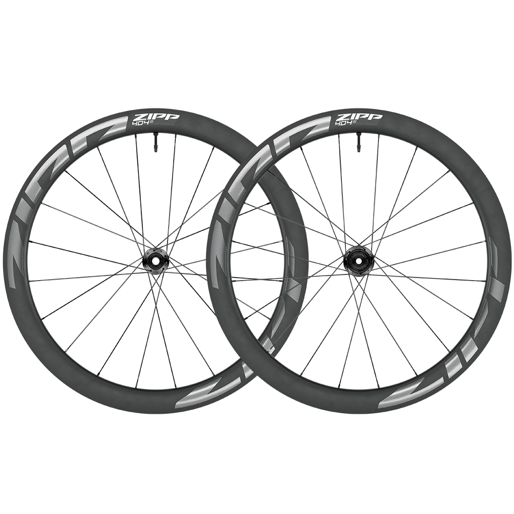 ZIPP (ジップ) 404 S Tubeless Disc-Brake チューブレス ディスクブレーキ ホイール 前後セット シマノ・スラム11/12s対応 ダークグレーデカール