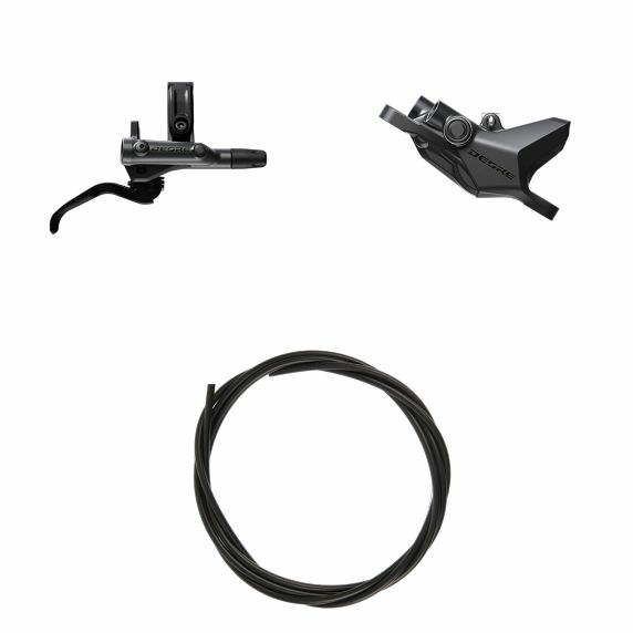 Shimano (シマノ) DEORE BL-M6200/BR-M6220 J-Kit - 油圧ディスクブレーキキット 右/前 1000mmホース付属 4ピストン レジンパッド