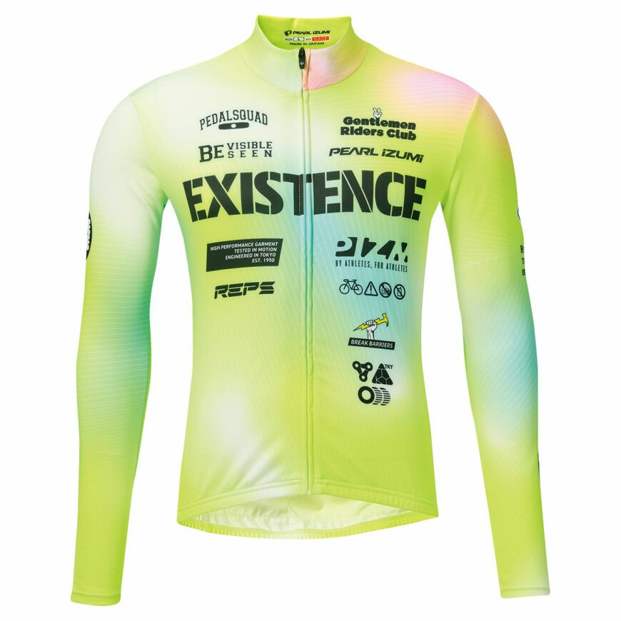 PEARLIZUMI (パールイズミ) N3455-BL プリントレースジャージ 18.ネオングラデーション 15度対応メンズジャージ 2026年秋冬モデル