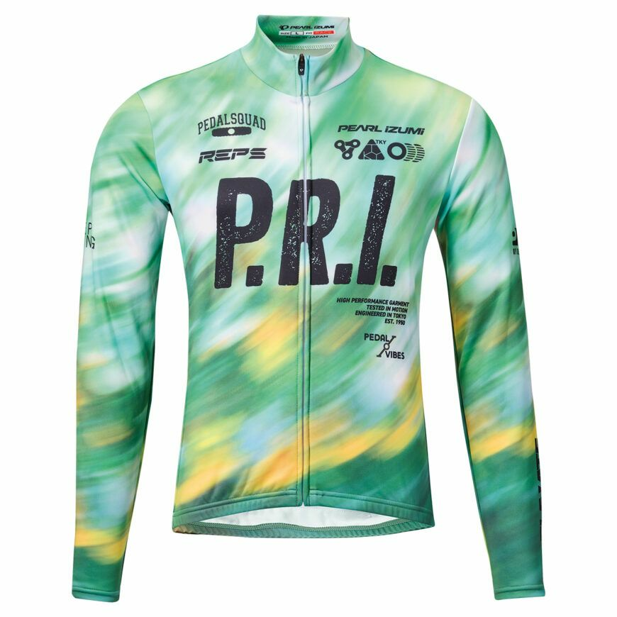 PEARLIZUMI (パールイズミ) 3455-BL プリントベーシックジャージ 16.PRIスウィープ 15度対応メンズジャージ 2026年秋冬モデル