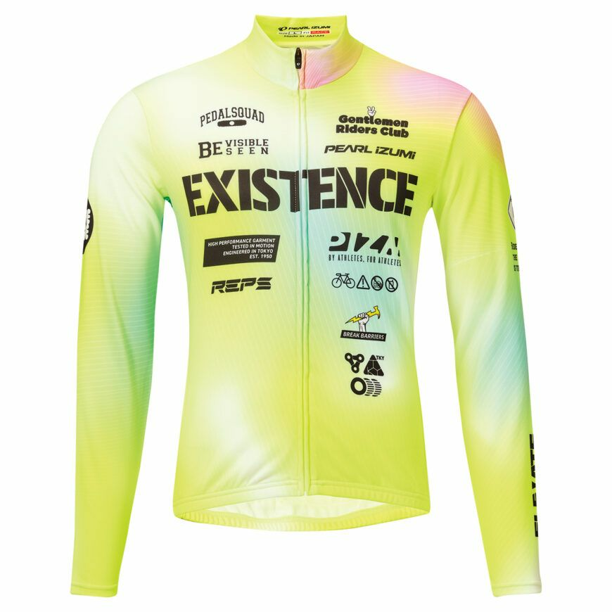 PEARLIZUMI (パールイズミ) 3455-BL プリントベーシックジャージ 18.ネオングラデーション 15度対応メンズジャージ 2026年秋冬モデル