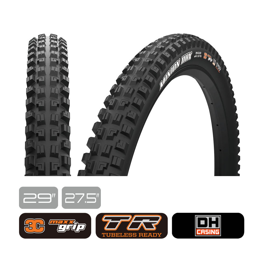 MAXXIS(マキシス) Minion DHX - ミニオンDHX ダウンヒルタイヤ 3Cマックスグリップコンパウンド/DHケーシング MTBチューブレスレディ
