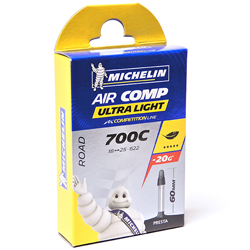 MICHELIN(ミシュラン) AIR COMP ULTRALIGHT(エアコンプウルトラライト) ブチルチューブ 仏式バルブ