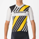 CASTELLI (カステリ) 4525018 HERITAGE JERSEY オールラウンドジャージ 101BLACK/WHITE-YELLOW