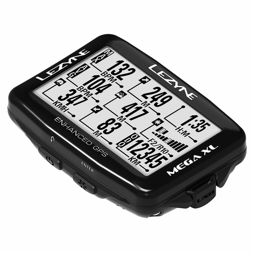 【SALE】 LEZYNE (レザイン) MEGA XL GPS サイクルコンピューター ブラック