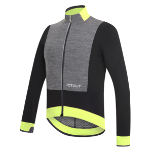 DOTOUT (ドットアウト) A16M510 Race Wool Air Max Jacket ジャケット 987(black-melange dark grey-yellow)