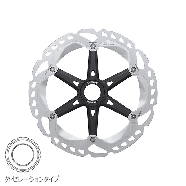 Shimano(シマノ) RT-MT800 ディスクブレーキローター 203mm/外セレーションロックリング付