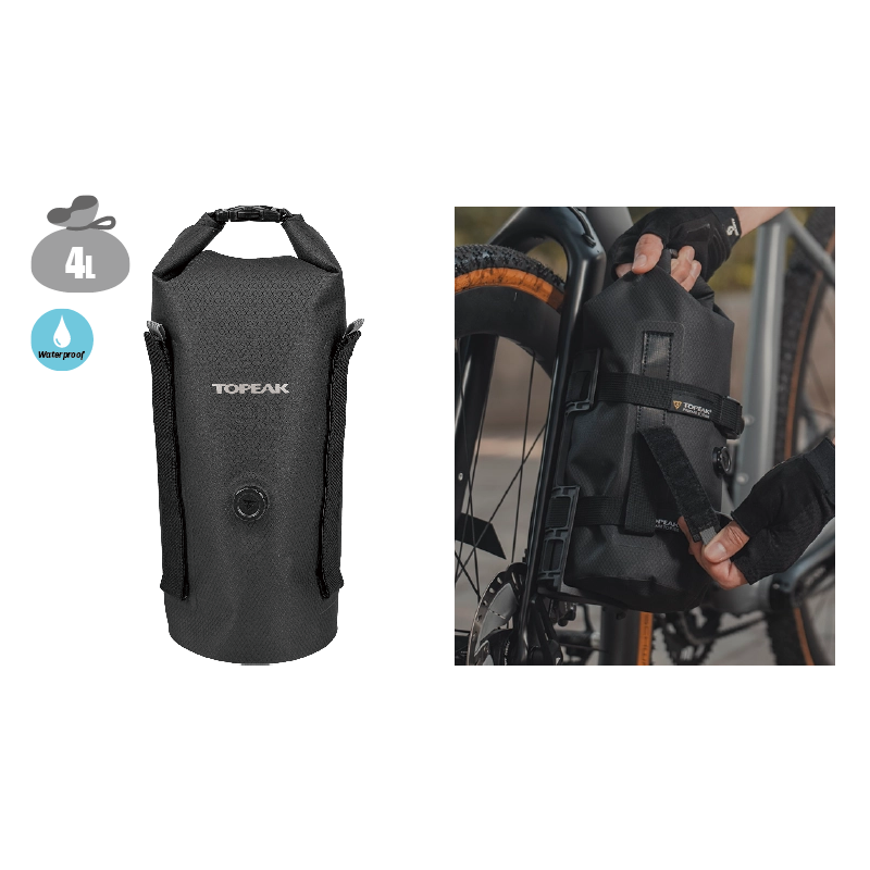 TOPEAK (トピーク) FORK DRYBAG 4L フォーク ドライバッグ 4L (1個)