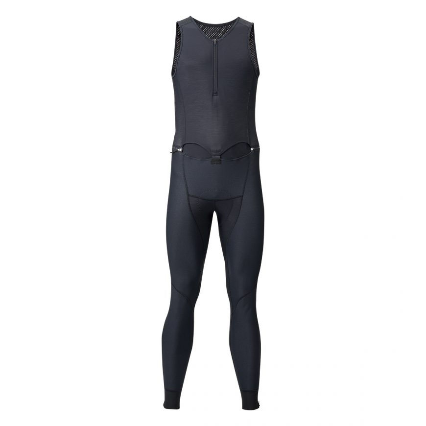 PEARLIZUMI(パールイズミ) T6500-3DX ウィンドブレーククイックビブタイツ 3.ブラック 5度対応