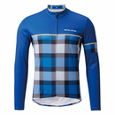 PEARLIZUMI(パールイズミ) 3400-BL コンフォートウインタージャージ 4.ブルーチェック ベーシックフィット 15度対応