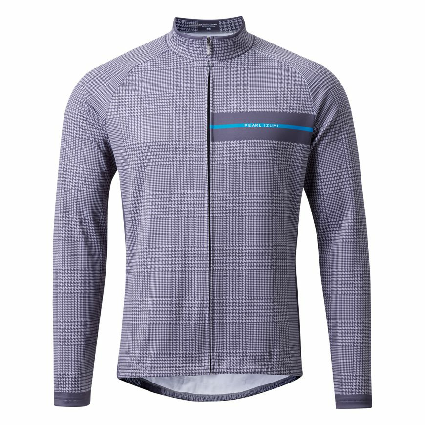 PEARLIZUMI(パールイズミ) 9334-BL シティライドウォームプリントジャージ 10.グレンチェック 15度対応 シティライドフィット ユニセックス