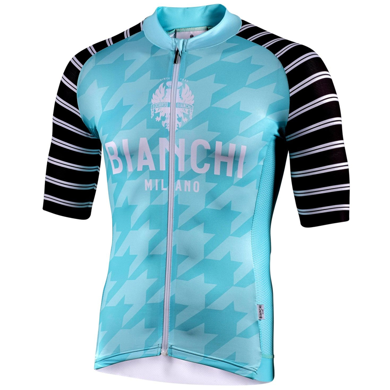 【AB-13】Bianchi MILANO(ビアンキミラノ) FLUMINI 半袖ジャージ 4300CELESTE/NERO