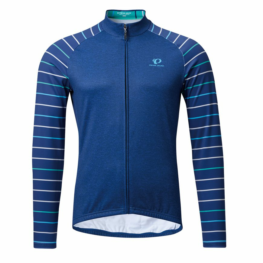 PEARLIZUMI(パールイズミ) 3400-BL コンフォートウインタージャージ 7.ボーダースリーブ ベーシックフィット 15度対応