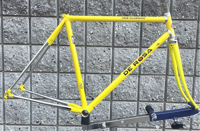 DE ROSA (デローザ) Neo Classico Cromo Custom ネオクラシコ クロームカスタム クロモリフレーム ロードフレーム Chrom Yellow